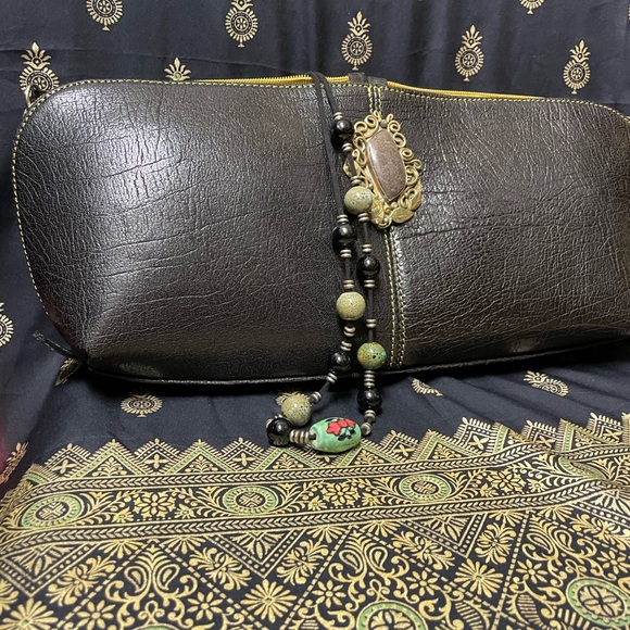 Unisex Italian leather NEW Vintage different piece of Art made as… - Picture 1 of 3